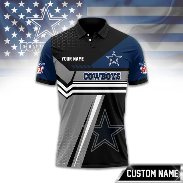 SPECIAL EDITION - NEW CUSTOMIZED NFL21 DCB DALLAS COWBOYS POLO SHIRT, ZIP POLO SHIRT & T-SHIRTS