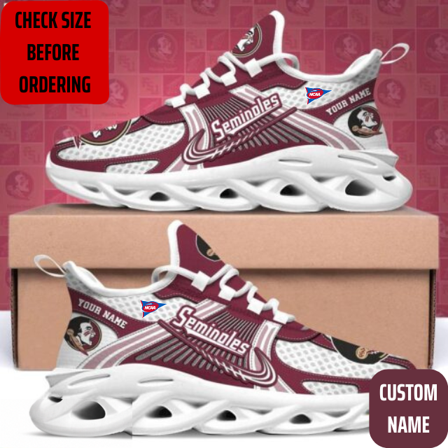 VIRAL EDITION - NEW CUSTOMIZED NCAA FBS21 FLS FLORIDA STATE SEMINOLES CLUNKY SNEAKERS
