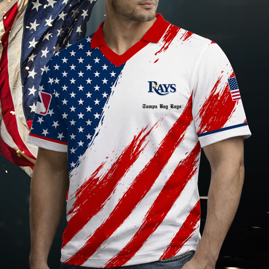 [FLASH SALE] NEW CUSTOMIZED MLB21 TBR TAMPA BAY RAYS POLO SHIRT