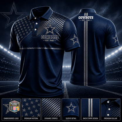 VIRAL EDITION - NEW CUSTOMIZED NFL21 DCB DALLAS COWBOYS POLO SHIRT, ZIP POLO SHIRT & T-SHIRTS