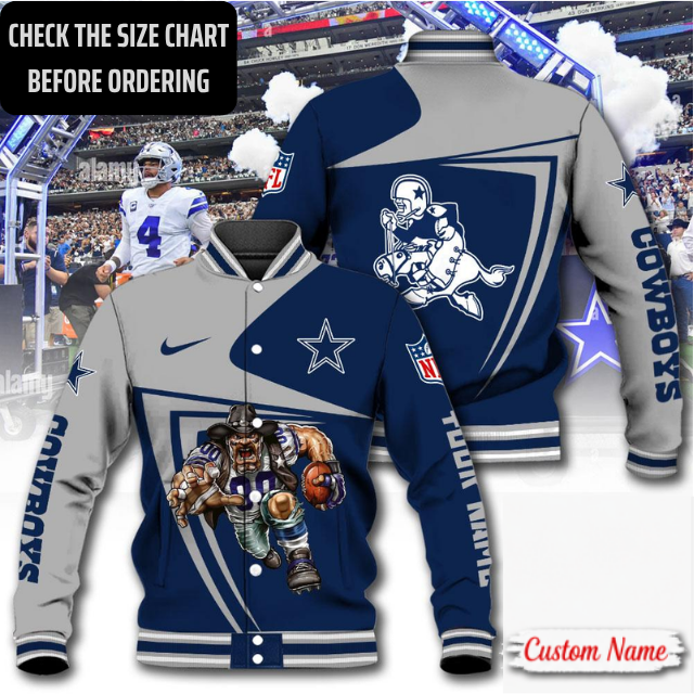 EXCLUSIVE EDITION - NEW CUSTOMIZED NFL21 DCB DALLAS COWBOYS SATIN VARSITY & BASEBALL JACKET