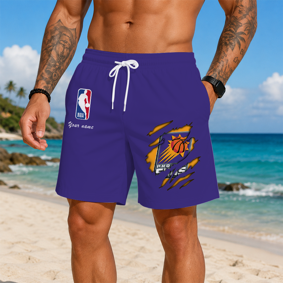 LIMITED EDITION - NEW CUSTOMIZED NBA21 PSU PHOENIX SUNS SHORT PANTS