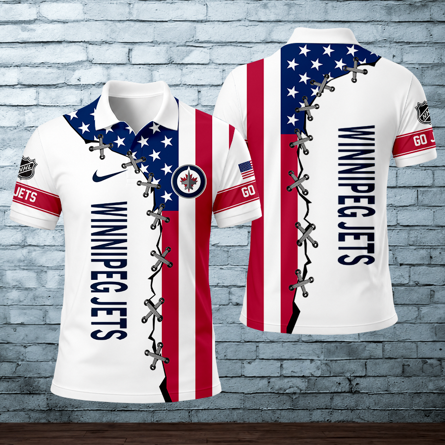 LIMITED EDITION - NEW CUSTOMIZED NHL21 WPJ WINNIPEG JETS POLO SHIRT