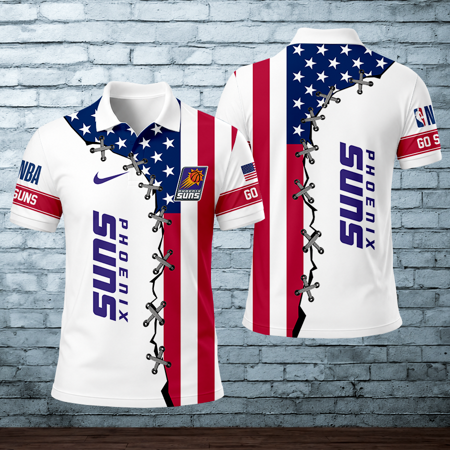 LIMITED EDITION - NEW CUSTOMIZED NBA21 PSU PHOENIX SUNS POLO SHIRT