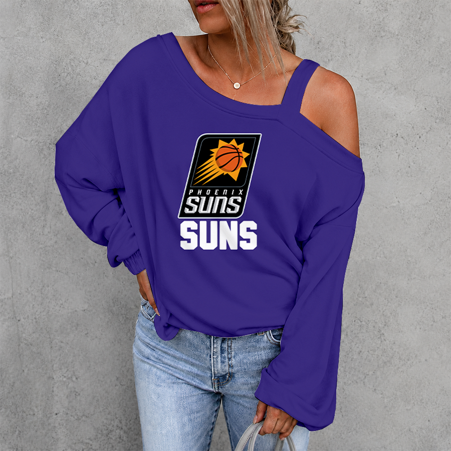 [HOT DEAL] NEW CUSTOMIZED NBA21 PSU PHOENIX SUNS DROP SHOULDER SWEATSHIRT