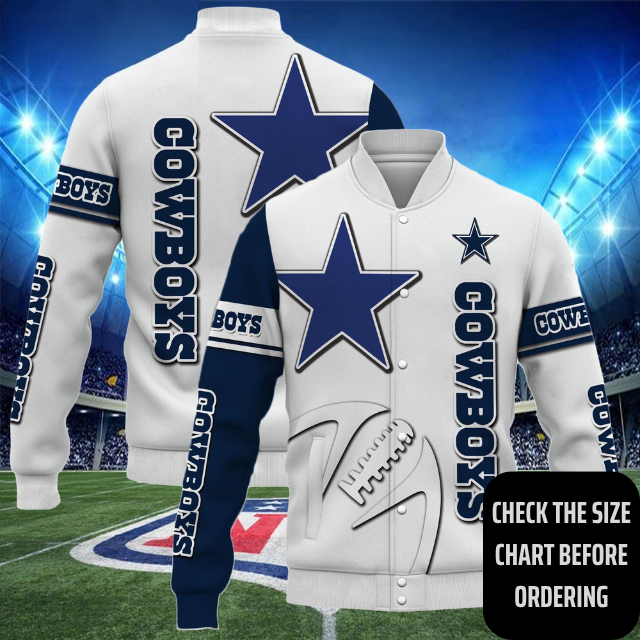 ELITE EDITION - NEW CUSTOMIZED NFL21 DCB DALLAS COWBOYS SATIN VARSITY & BASEBALL JACKET