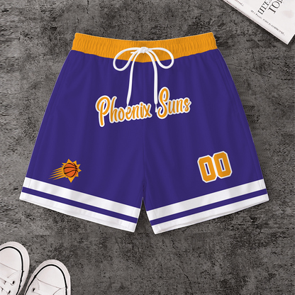 LIMITED EDITION - NEW CUSTOMIZED NBA21 PSU PHOENIX SUNS SHORT PANTS
