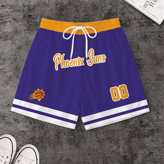 LIMITED EDITION - NEW CUSTOMIZED NBA21 PSU PHOENIX SUNS SHORT PANTS