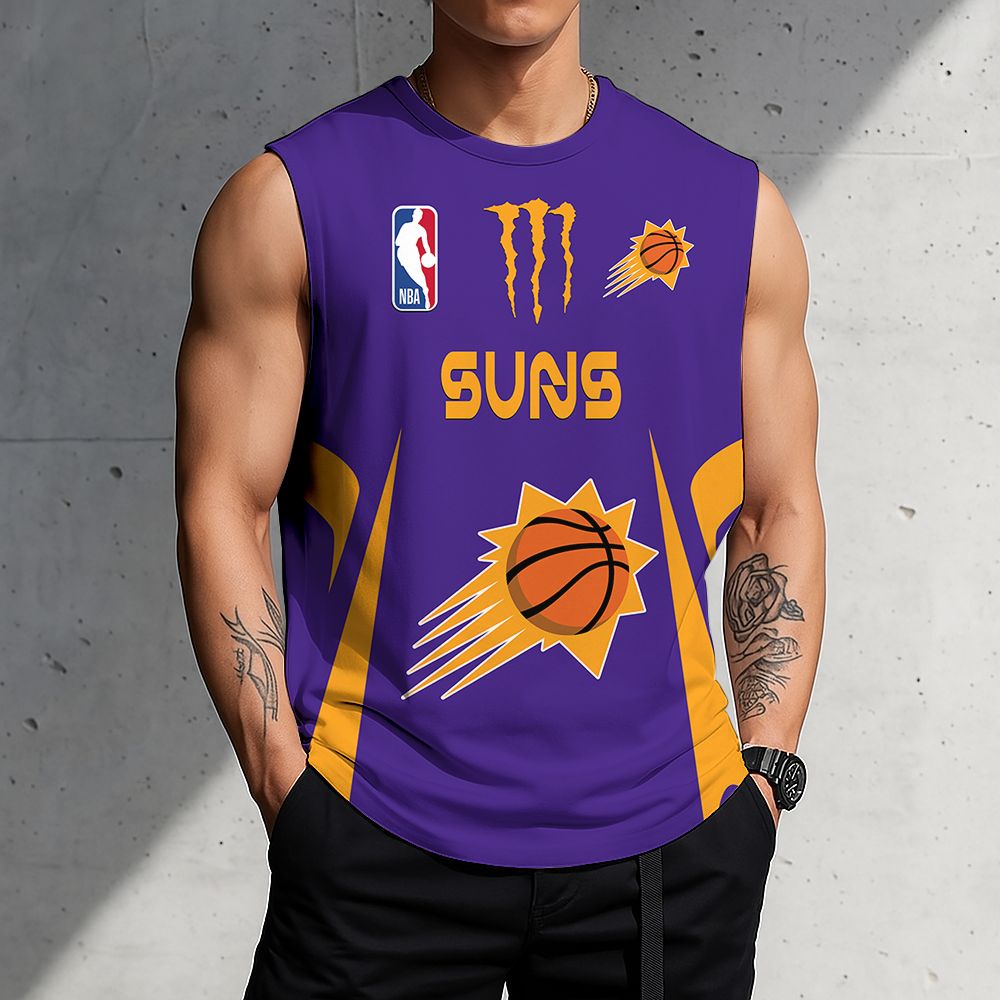 LIMITED EDITION - NEW CUSTOMIZED NBA21 PSU PHOENIX SUNS MEN'S GYM SHIRT