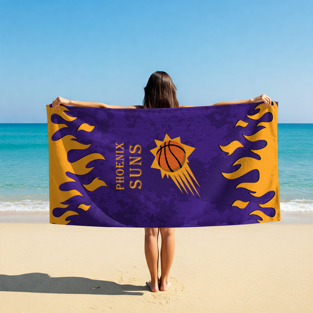 LIMITED EDITION - NEW CUSTOMIZED NBA21 PSU PHOENIX SUNS BEACH TOWEL FOR FAN