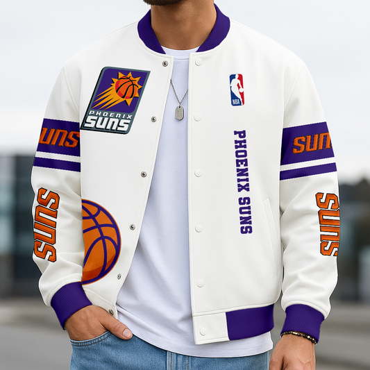 LIMITED EDITION - NEW CUSTOMIZED NBA21 PS PHOENIX SUNS BASEBALL JACKET