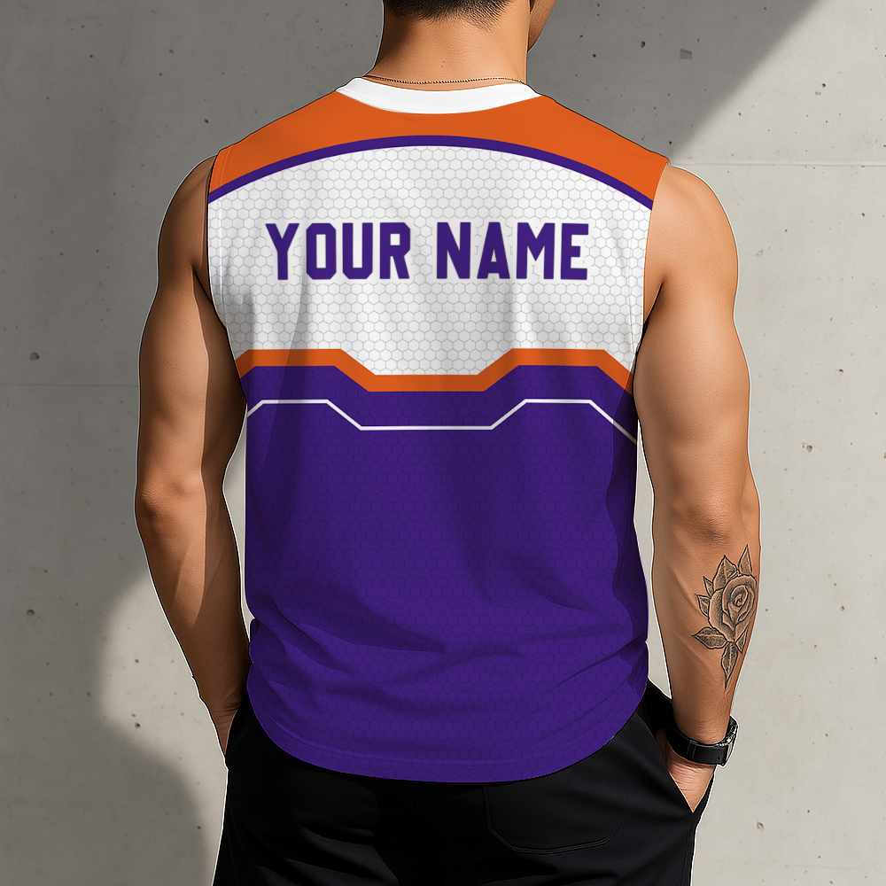 LIMITED EDITION - NEW CUSTOMIZED NBA21 PSU PHOENIX SUNS MEN'S TANK TOP