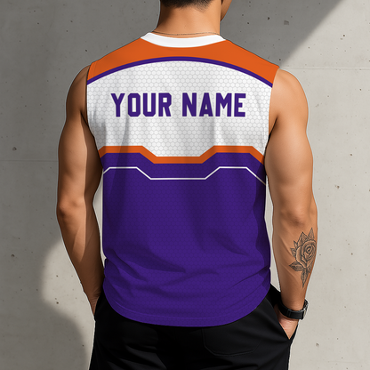 LIMITED EDITION - NEW CUSTOMIZED NBA21 PSU PHOENIX SUNS MEN'S TANK TOP