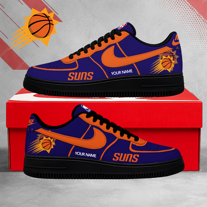 LIMITED EDITION - NEW CUSTOMIZED NBA21 PSU PHOENIX SUNS AF1 SNEAKERS