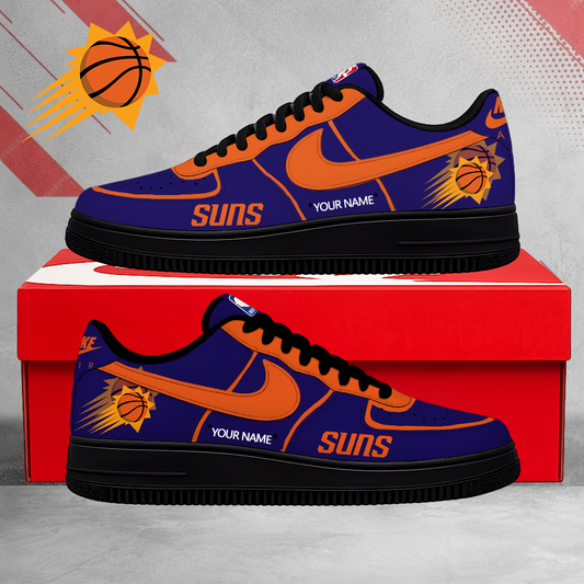 LIMITED EDITION - NEW CUSTOMIZED NBA21 PSU PHOENIX SUNS AF1 SNEAKERS