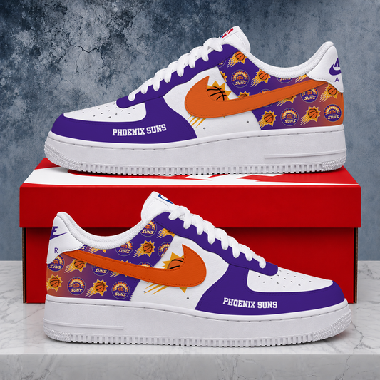 LIMITED EDITION - NEW CUSTOMIZED NBA21 PSU PHOENIX SUNS AF1 SNEAKERS