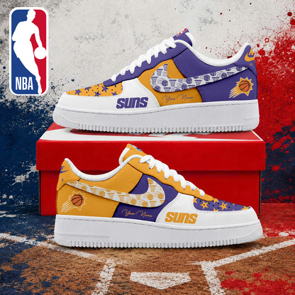 LIMITED EDITION - NEW CUSTOMIZED NBA21 PSU PHOENIX SUNS AF1 SNEAKERS