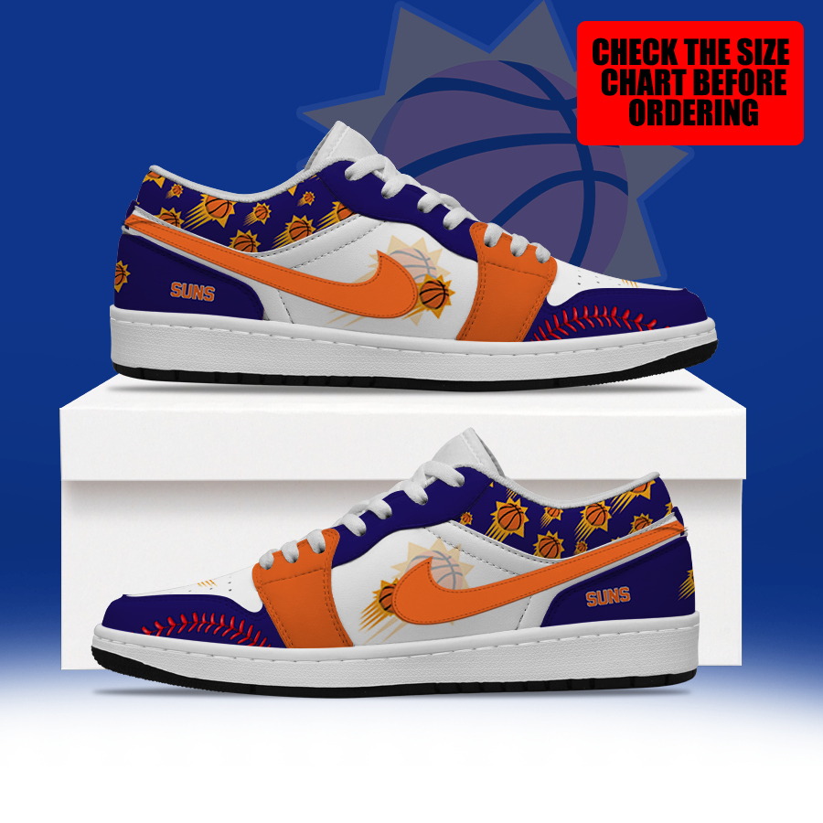[HOT DEAL] NEW CUSTOMIZED NBA21 PSU PHOENIX SUNS AIR JORDAN LOW SHOES