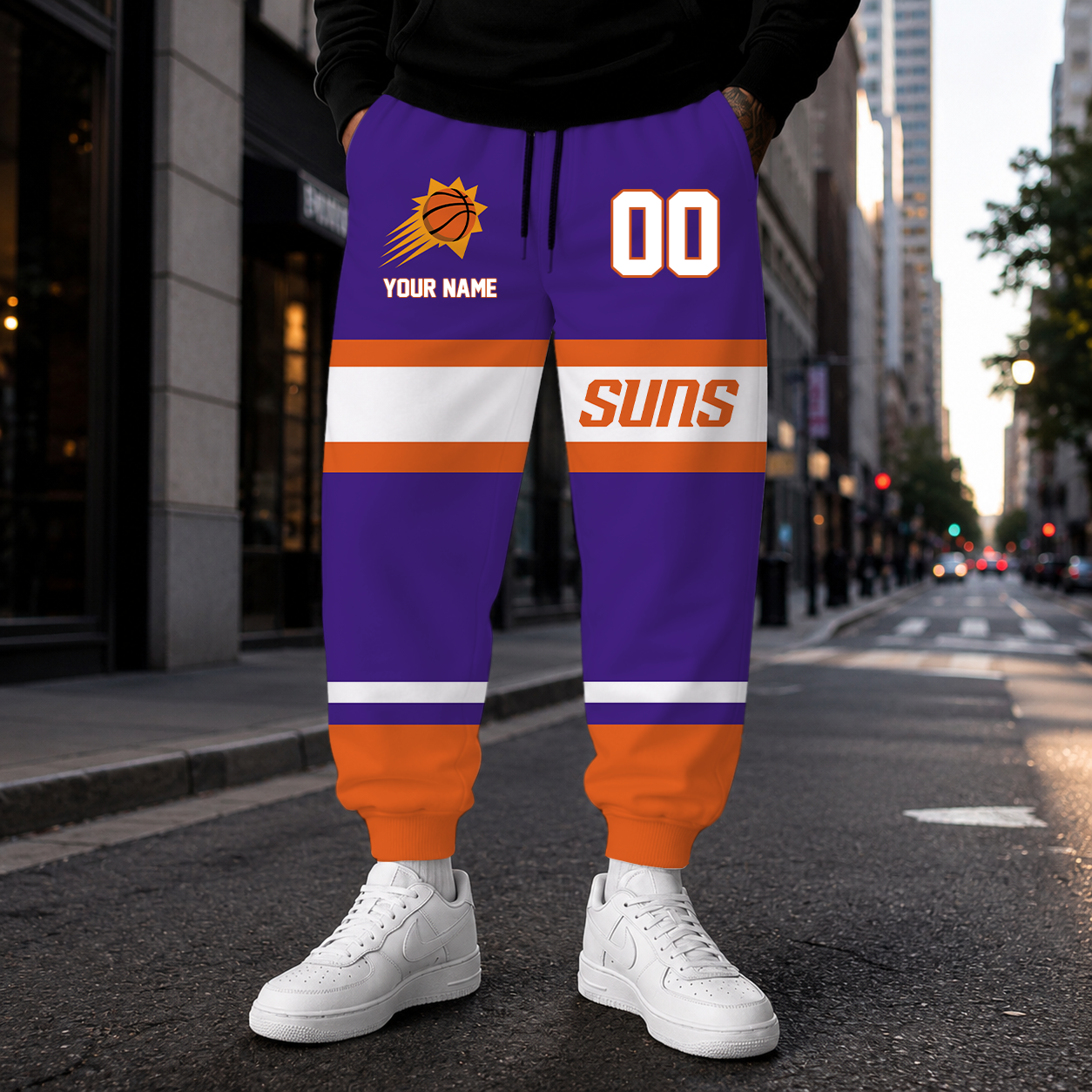ELITE EDITION - NEW CUSTOMIZED NBA21 PSU PHOENIX SUNS SWEATPANTS
