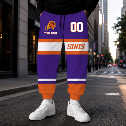 ELITE EDITION - NEW CUSTOMIZED NBA21 PSU PHOENIX SUNS SWEATPANTS