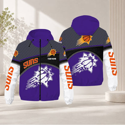 LIMITED EDITION - NEW CUSTOMIZED NBA21 PSU PHOENIX SUNS WINDBREAKER JACKET