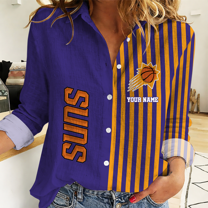 LIMITED EDITION - NEW CUSTOMIZED NBA21 PSU PHOENIX SUNS WOMEN CASUAL SHIRT