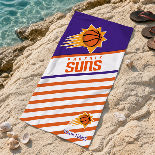 LIMITED EDITION - NEW CUSTOMIZED NBA21 PSU PHOENIX SUNS BEACH TOWEL FOR FAN