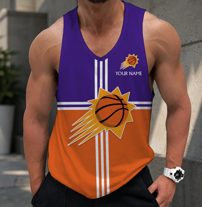 LIMITED EDITION - NEW CUSTOMIZED NBA21 PSU PHOENIX SUNS MEN'S TANK TOP