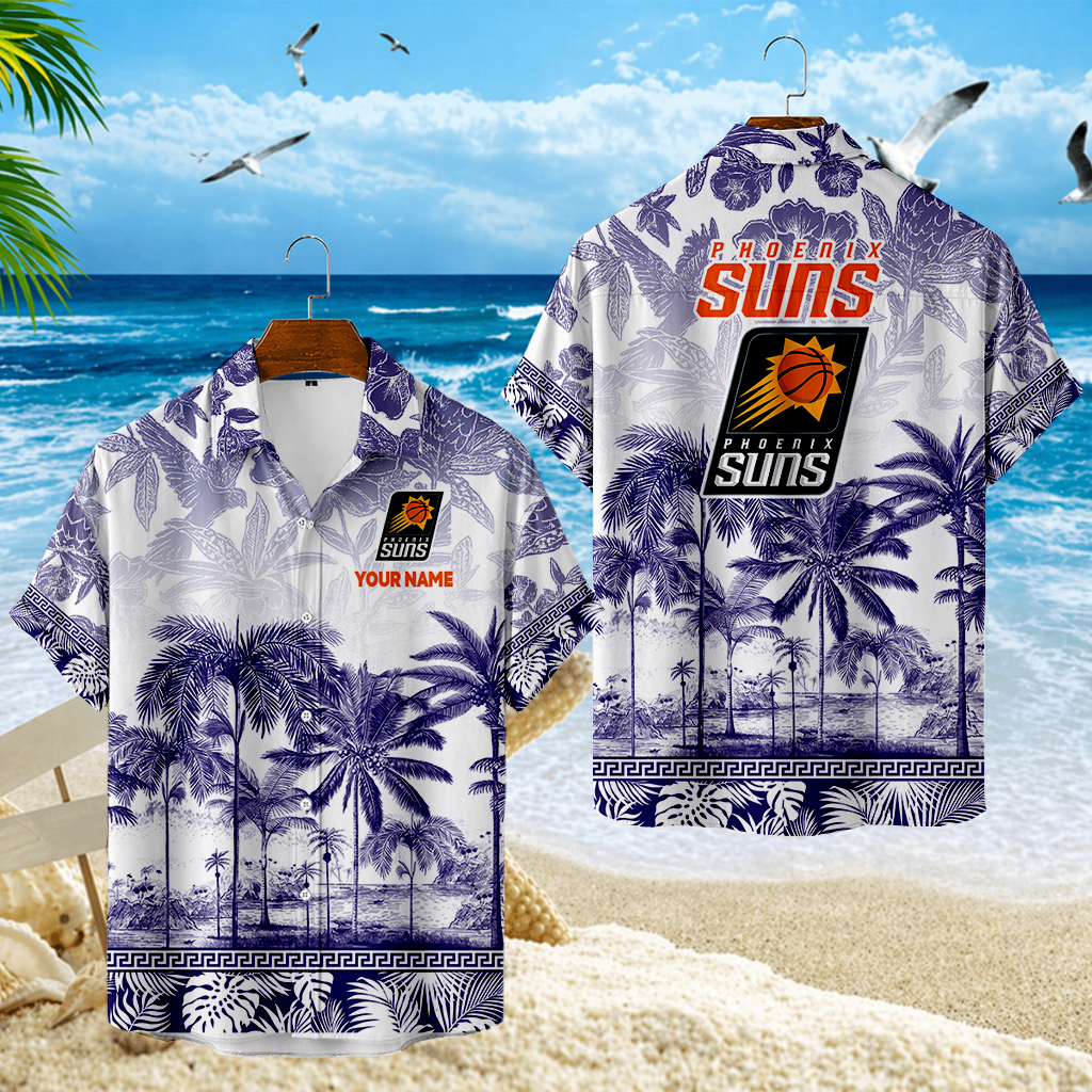 FINAL CLEARANCE - NEW CUSTOMIZED NBA21 PSU PHOENIX SUNS UNISEX HAWAIIAN SHIRT