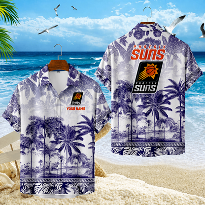 FINAL CLEARANCE - NEW CUSTOMIZED NBA21 PSU PHOENIX SUNS UNISEX HAWAIIAN SHIRT