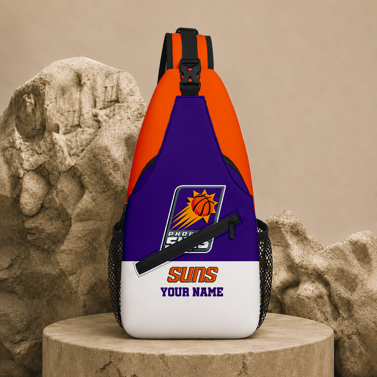 LIMITED EDITION - NEW CUSTOMIZED NBA21 PSU PHOENIX SUNS SLING BAG