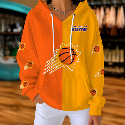 [HOT DEAL] NEW CUSTOMIZED NBA21 PSU PHOENIX SUNS  RIBBED HOODIE & SWEATSHIRT