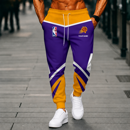 LIMITED EDITION - NEW CUSTOMIZED NBA21 PSU PHOENIX SUNS SWEATPANTS