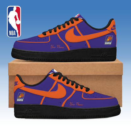 LIMITED EDITION - NEW CUSTOMIZED NBA21 PSU PHOENIX SUNS AF1 SNEAKERS