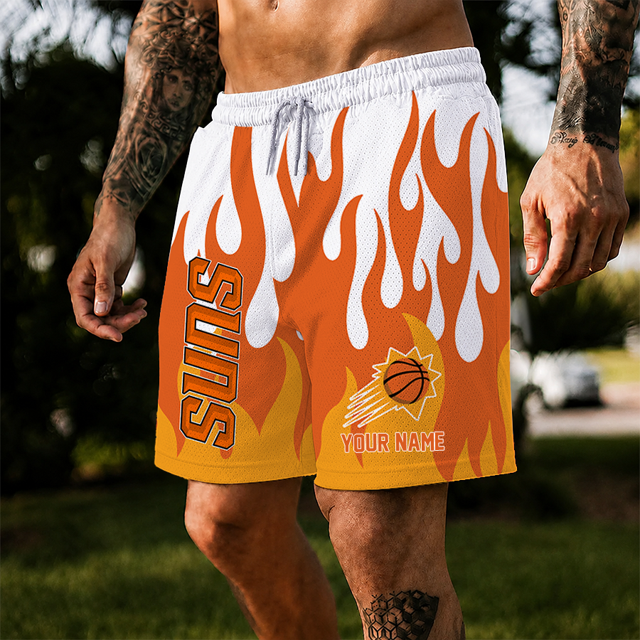 [HOT DEAL] NEW CUSTOMIZED NBA21 PSU PHOENIX SUNS SHORT PANTS