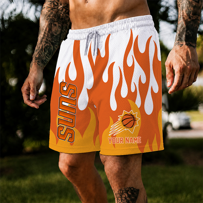 [HOT DEAL] NEW CUSTOMIZED NBA21 PSU PHOENIX SUNS SHORT PANTS