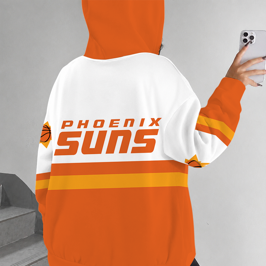 [HOT DEAL] NEW CUSTOMIZED NBA21 PSU PHOENIX SUNS ZIP HOODIE