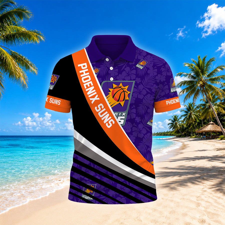 [HOT DEAL] NEW CUSTOMIZED NBA21 PSU PHOENIX SUNS POLO SHIRT