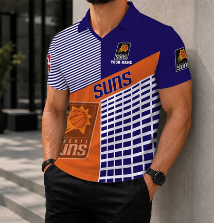 LIMITED EDITION - NEW CUSTOMIZED NBA21 PSU PHOENIX SUNS POLO SHIRT