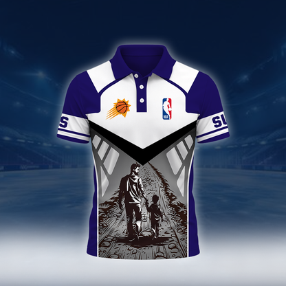 LIMITED EDITION - NEW CUSTOMIZED NBA21 PSU PHOENIX SUNS POLO SHIRT