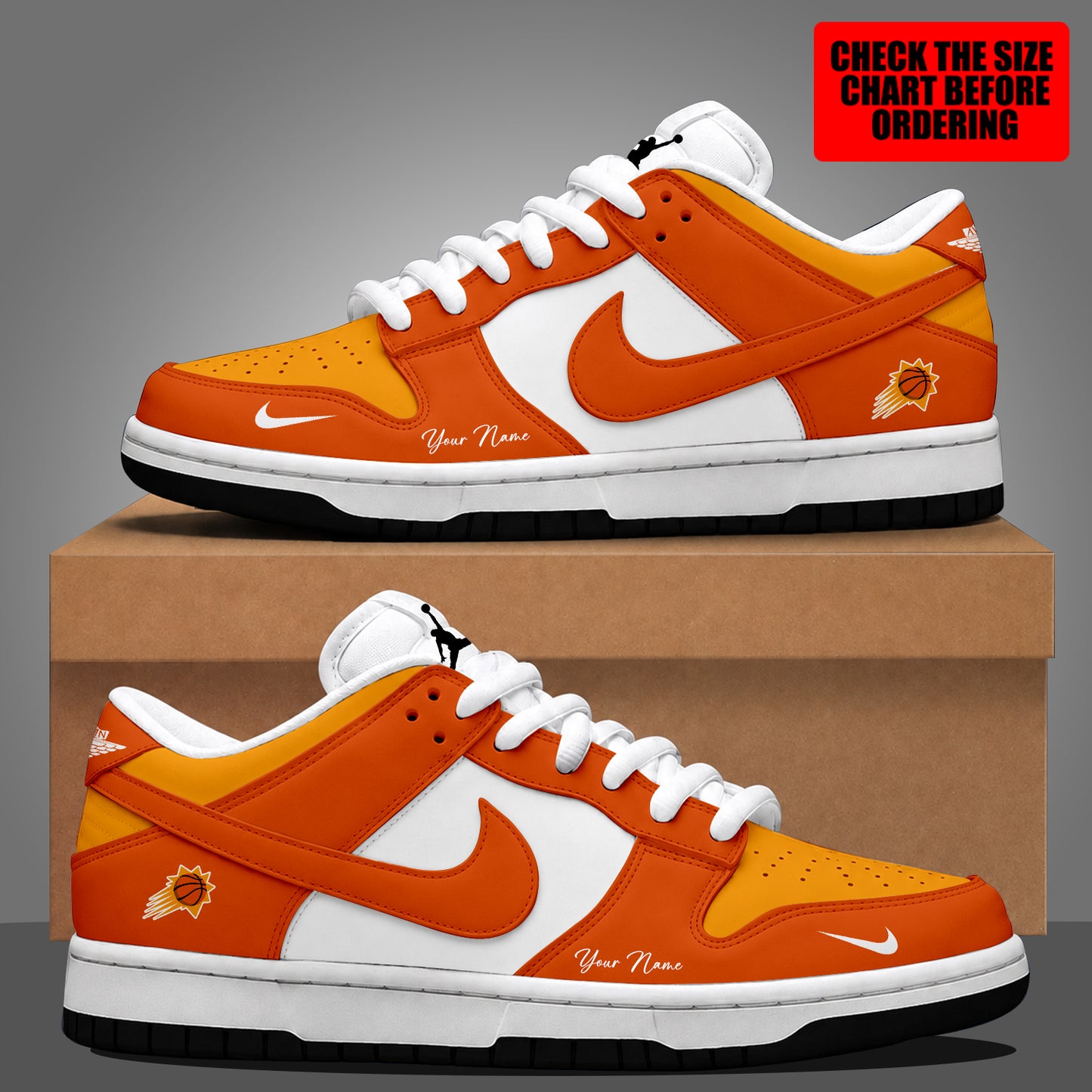 [HOT DEAL] NEW CUSTOMIZED NBA21 PSU PHOENIX SUNS DUNK LOW SHOES