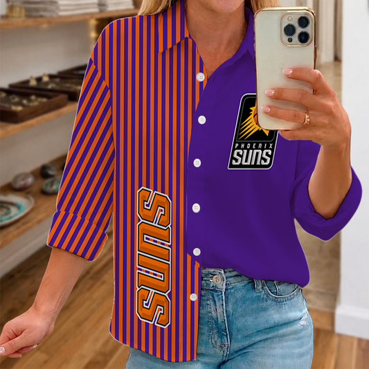 LIMITED EDITION - NEW CUSTOMIZED NBA21 PSU PHOENIX SUNS WOMEN CASUAL SHIRT FOR FAN