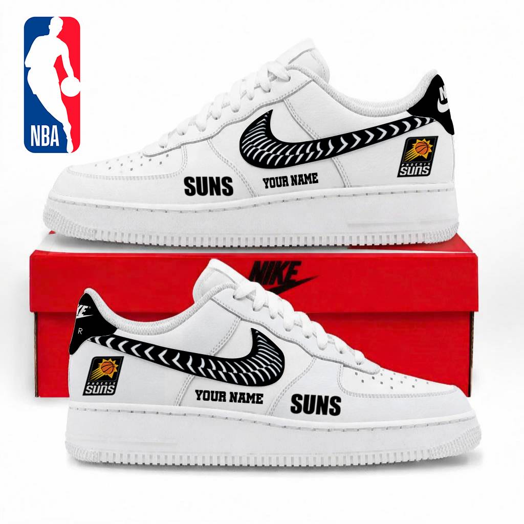 LIMITED EDITION - NEW CUSTOMIZED NBA21 PSU PHOENIX SUNS AF1 SNEAKERS