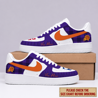 EXCLUSIVE EDITION - NEW CUSTOMIZED NBA21 PSU PHOENIX SUNS AF1 SNEAKERS