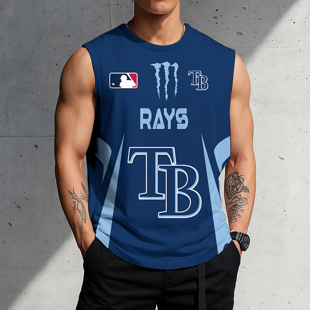 LIMITED EDITION - NEW CUSTOMIZED MLB21 TBR TAMPA BAY RAYS MEN'S GYM SHIRT