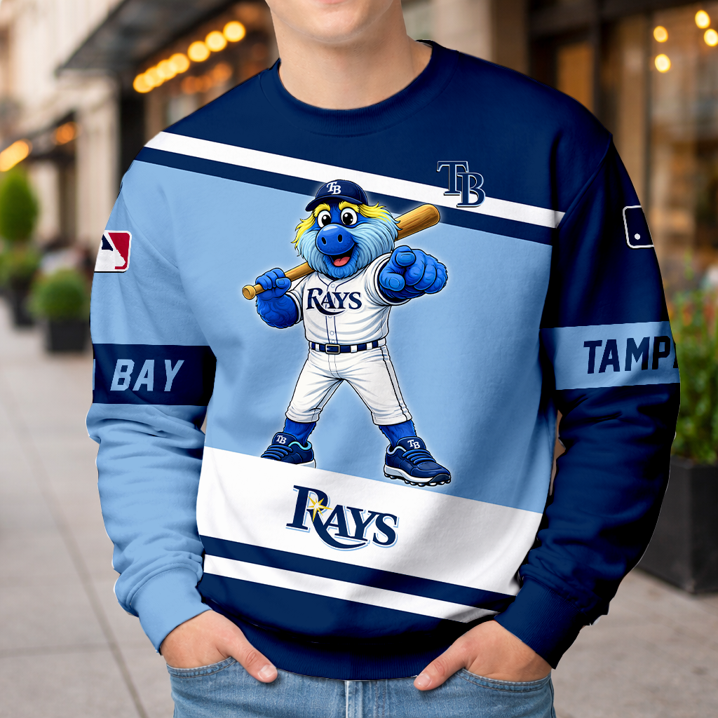 LIMITED EDITION - NEW CUSTOMIZED MLB21 TBR TAMPA BAY RAYS UNISEX T-SHIRT, HOODIE & JACKETS