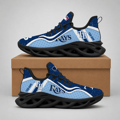 ELITE EDITION - NEW CUSTOMIZED MLB21 TBR TAMPA BAY RAYS MAX SOUL SHOES