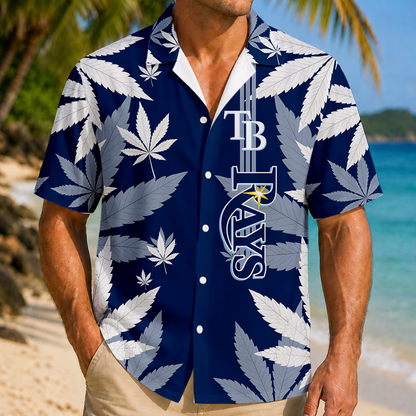 LIMITED EDITION - NEW CUSTOMIZED MLB21 TBR TAMPA BAY RAYS UNISEX HAWAIIAN SHIRT