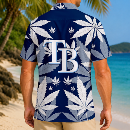 LIMITED EDITION - NEW CUSTOMIZED MLB21 TBR TAMPA BAY RAYS UNISEX HAWAIIAN SHIRT