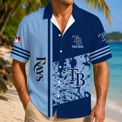 LIMITED EDITION - NEW CUSTOMIZED MLB21 TBR TAMPA BAY RAYS UNISEX HAWAIIAN SHIRT
